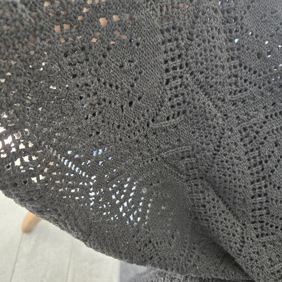 Maxy open stitch sleeveless scoop neck beach dress - Picture 6 of 6